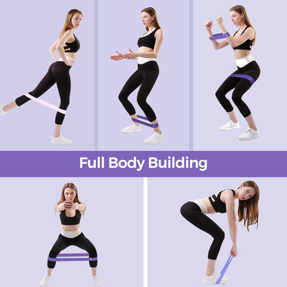 Fokky Fitnessbänder [5Er Set], 100% Naturlatex Resistance Bands Widerstandsbänder Mit Übungsanleitung Auf Deutsch & Tragebeutel, Gymnastikband Fitnessband Für Muskelaufbau Pilates Yoga