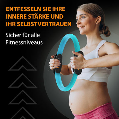 MANTRA SPORTS Pilates Ring Fit Fitness Ring Beckenbodentrainer Für Frau & Männer, Beckenboden Trainingsgerät Für Zuhause, Beinpresse Hüfttrainer Beintrainer Oberschenkeltrainer Sportgeräte Zuhause