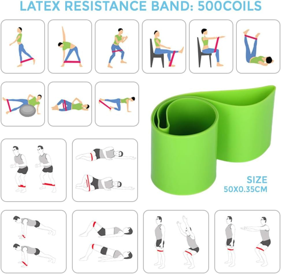 COMETX Yoga-Sets Für Frauen Zu Hause Pilates Ausrüstung Pilates Magic Ring Beute Bänder Zum Trainieren Der Gesäßmuskulatur Yoga Ball 25 Cm Form 8 Widerstandsband Yoga-Bänder Zum Dehnen