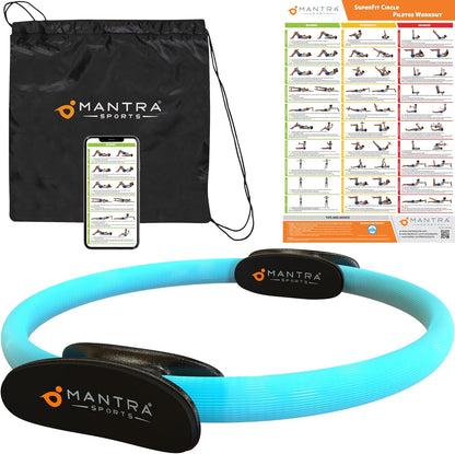 MANTRA SPORTS Pilates Ring Fit Fitness Ring Beckenbodentrainer Für Frau & Männer, Beckenboden Trainingsgerät Für Zuhause, Beinpresse Hüfttrainer Beintrainer Oberschenkeltrainer Sportgeräte Zuhause