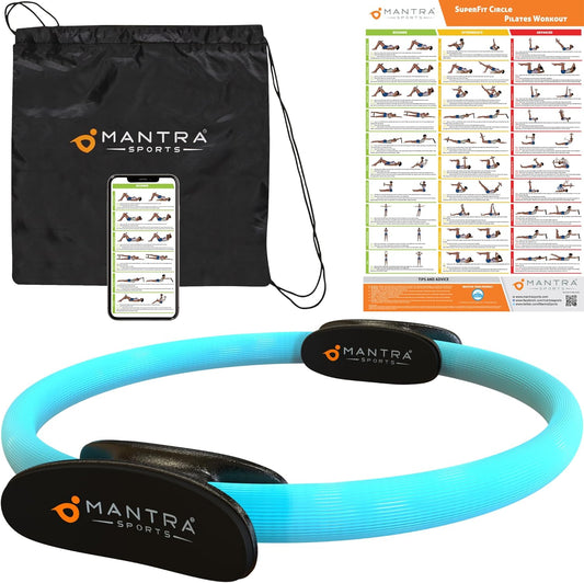 MANTRA SPORTS Pilates Ring Fit Fitness Ring Beckenbodentrainer Für Frau & Männer, Beckenboden Trainingsgerät Für Zuhause, Beinpresse Hüfttrainer Beintrainer Oberschenkeltrainer Sportgeräte Zuhause