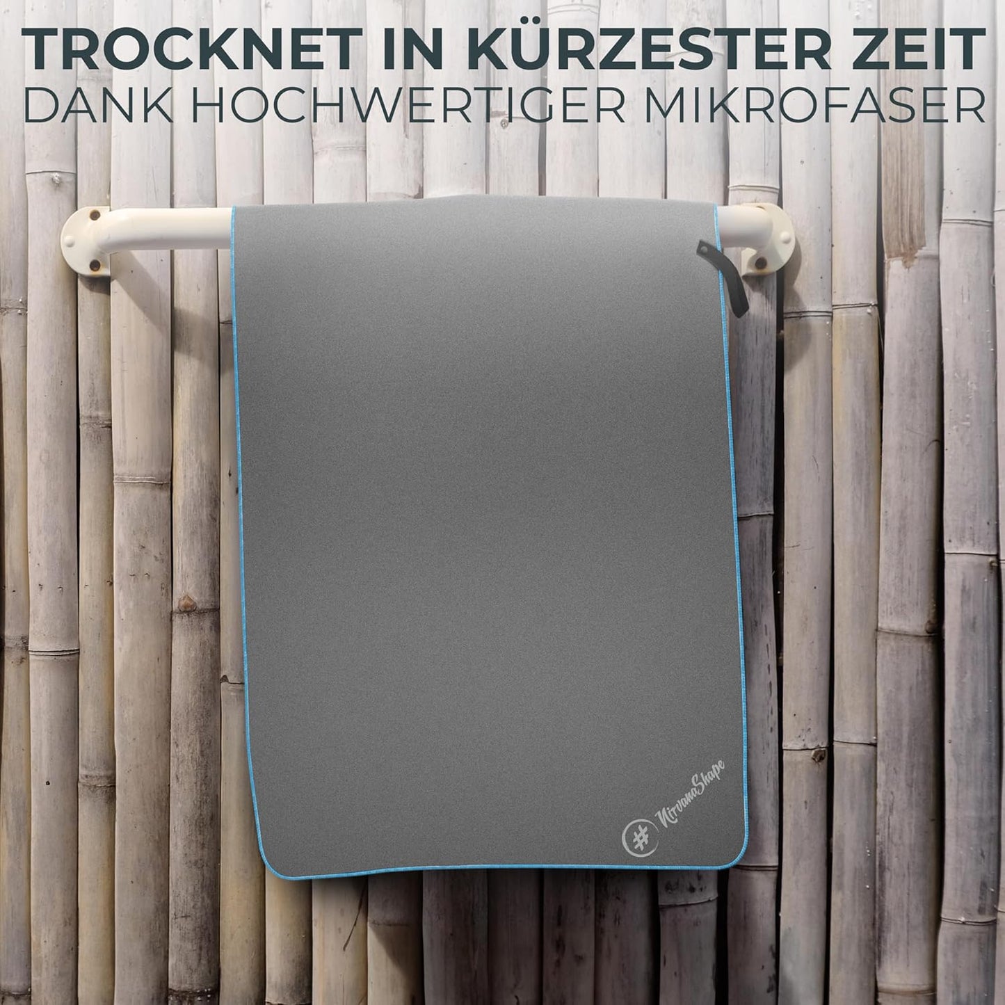 Nirvanashape Mikrofaser Handtuch - Reisehandtuch, Badetuch Für Urlauber in Vielen Farben - Kompakte, Schnelltrocknende Microfaser Handtücher Als Strandtuch, Sporthandtuch - Für Reisen, Camping, Sport